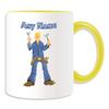 Personalized Mechanic Tools Mug, Yellow Ceramic view 1