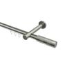 INTERDECO Internal-Track Curtain Rod 20 mm, Metal, Stainless Steel Look, Wall-Mounted, Type 10213525, 320 cm view 1