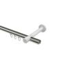 INTERDECO Internal-Track Curtain Rod 20 mm, Metal, Stainless Steel Look, Wall-Mounted, Type 10213525, 320 cm view 3