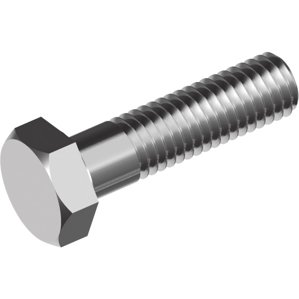 10 Hexagon Bolts with Shank DIN 931 – A4-70 M10x250