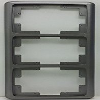 dolf von Hagen Nova Platinum 3-Gang Flush-Mount Cover Frame