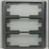 dolf von Hagen Nova Platinum 3-Gang Flush-Mount Cover Frame view 1