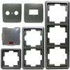 dolf von Hagen Nova Platinum 3-Gang Flush-Mount Cover Frame view 3
