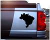 Samunshi Brazil Sticker 15 x 15 cm, White view 2