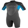 O'Neill Wetsuits Boys' Youth Reactor 2 mm S/S Spring Wetsuit, Graphite/Tahiti/Black, 14, 3803-BB3 view 1