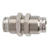 RIEGLER 108976-851.010-4 Straight Bulkhead Push-In Fitting, M10 x 1.0, Nickel-Plated Brass, 1 pc. view 1