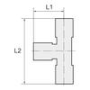 RIEGLER 108944-862.014-8 Swivel L-Shaped T Push-In Fitting, G 1/4 Male to 8 mm view 2