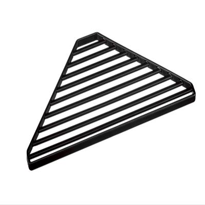 YAMAZAKI 2505 Tower Sink Corner Drainer, Black, Steel, 30 x 15 x 0.8 cm