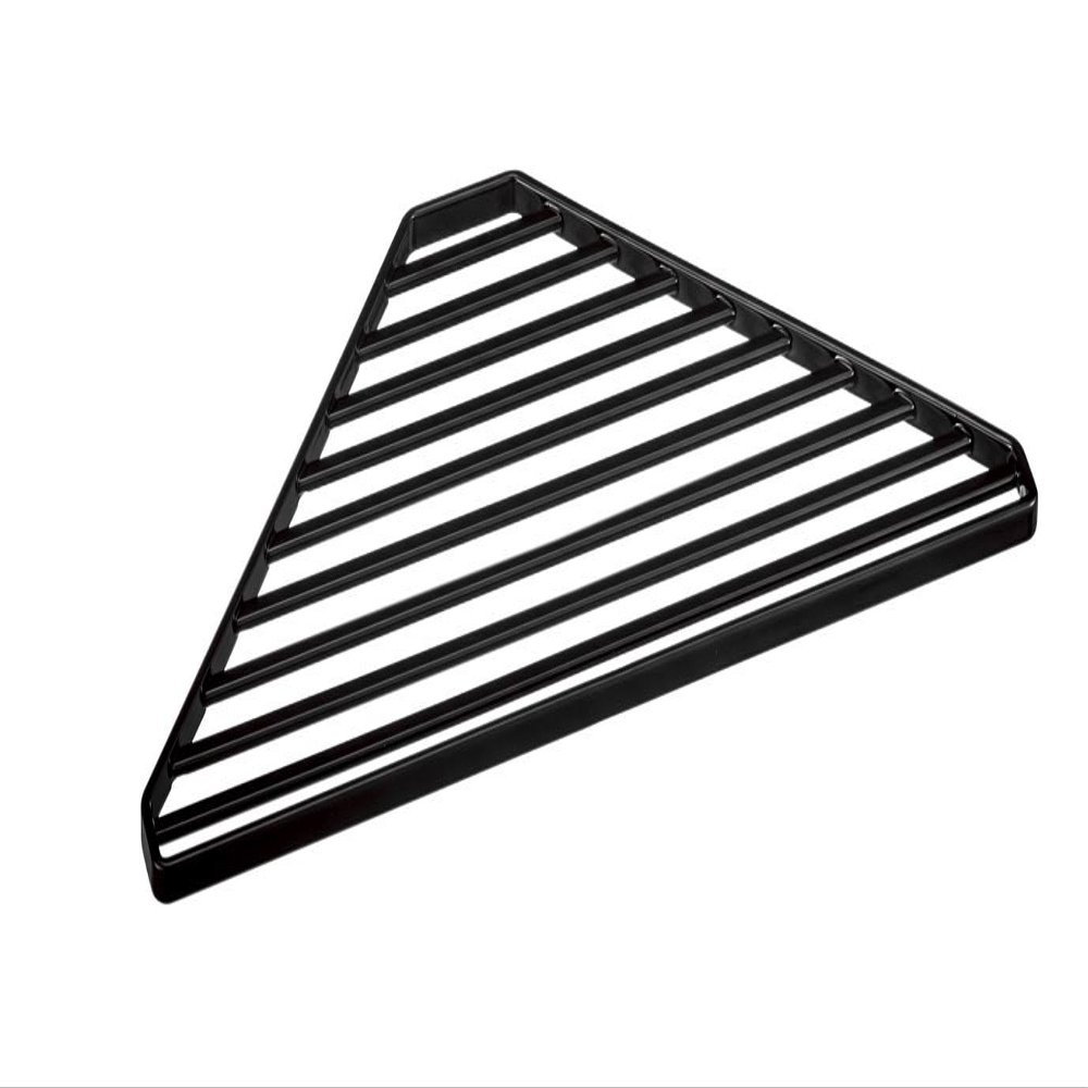 YAMAZAKI 2505 Tower Sink Corner Drainer, Black, Steel, 30 x 15 x 0.8 cm
