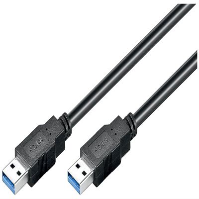 Goobay 93928 USB-A to USB-A 3.0 Cable, 1.8 m, Black