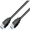 Goobay 93928 USB-A to USB-A 3.0 Cable, 1.8 m, Black view 1