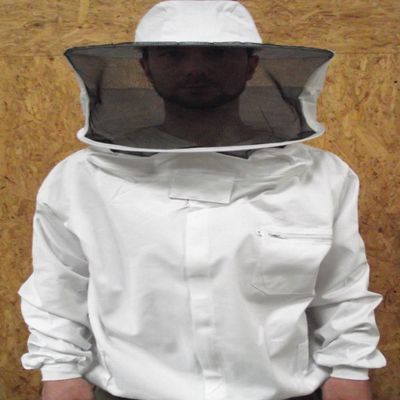 Förster-Fellnest Quality Beekeeping Jacket with Removable Hood, YKK Zipper, Size XS (42/44)