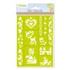 MY MANDARINE 42830O - Set of 10 Mini Stencils for Children Ages 4+, 5.5 x 5.5 cm, Princesses view 1