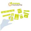MY MANDARINE 42830O - Set of 10 Mini Stencils for Children Ages 4+, 5.5 x 5.5 cm, Princesses view 3