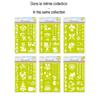 MY MANDARINE 42830O - Set of 10 Mini Stencils for Children Ages 4+, 5.5 x 5.5 cm, Princesses view 4
