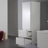 KZOAO Berlin Bathroom Cabinet, 120 cm, White, Preassembled, Left-Hinged Door view 1
