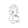 Yale 3010021 Watch, Nickel-Plated, Right-Handed Nickel-Plated view 3
