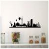 Samunshi Ruhrpott Skyline Wall Sticker, 120 x 36 cm, Yellow view 2