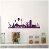 Samunshi Ruhrpott Skyline Wall Sticker, 120 x 36 cm, Yellow view 3