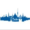 Samunshi Dresden Skyline Wall Sticker, 30 x 6.6 cm, Gentian view 1