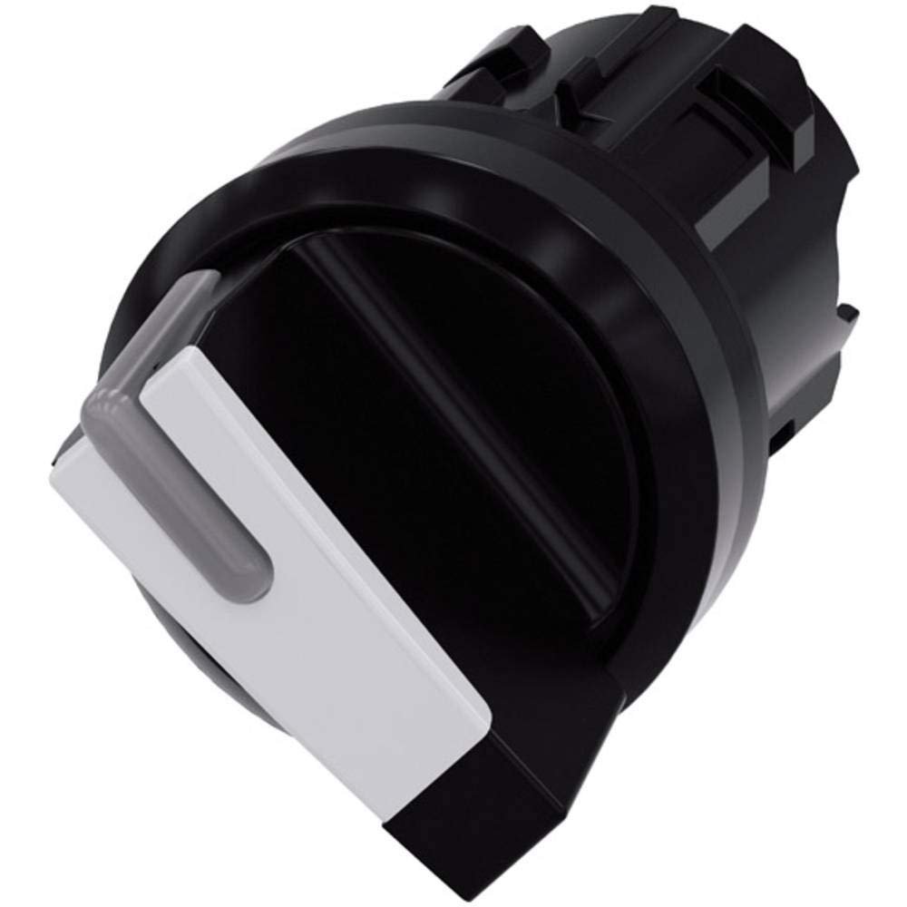 Siemens SIRIUS ACT Selector, Round, Black/White, Short Lever, O-I Sostenido, Multicolor
