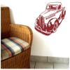 Samunshi Vintage Pick-Up Muscle Car Wall Decal, 50 x 38 cm, Golden Yellow view 3