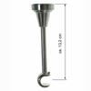 BASIT 16 mm Curtain Rod, Stainless Steel Look, Ceiling-Mounted, 280 cm, D14 view 2