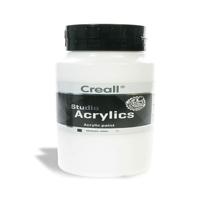 Creall Havo Studio Acrylics Paint, 1000 ml, 81 Titanium White