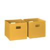 RiverRidge 2-Piece Foldable Storage Bin Set, Golden Yellow, 26.7 x 26.7 x 25.4 cm view 1