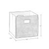 RiverRidge 2-Piece Foldable Storage Bin Set, Golden Yellow, 26.7 x 26.7 x 25.4 cm view 3