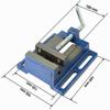 HRB Flat Vise, 110 mm Jaw Opening, Bench Vise view 3