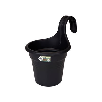elho Green Basics Easy Hanger Small Balcony Planter - Living Black