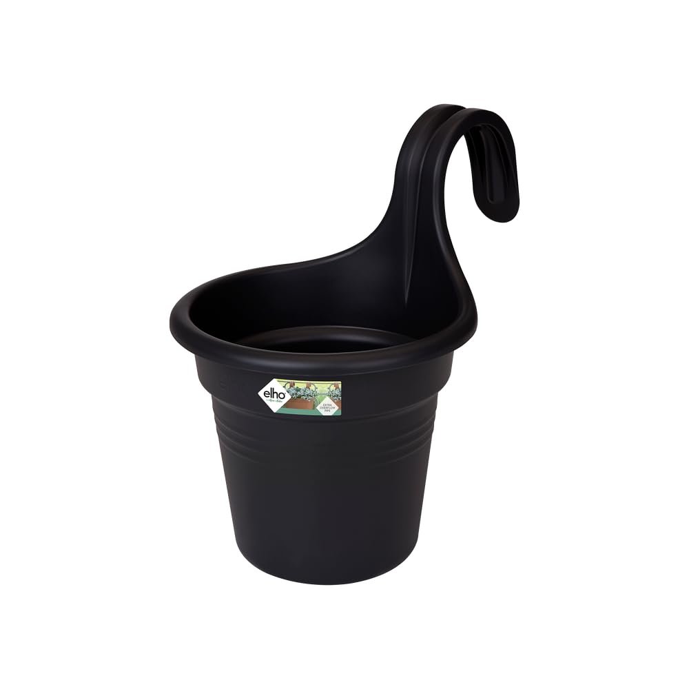elho Green Basics Easy Hanger Small Balcony Planter - Living Black