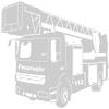 Samunshi Fire Truck Wall Decal, 75 x 50 cm, Silver Metallic Effect view 1