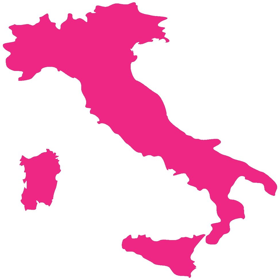 Samunshi Italy Wall Decal 40 x 50 cm, Pink