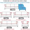 LIJUCAI 22 Solid Color Spandex Modern Stretch Elastic L-Shaped Sofa Cover, Black, 2 Cushion Covers view 2
