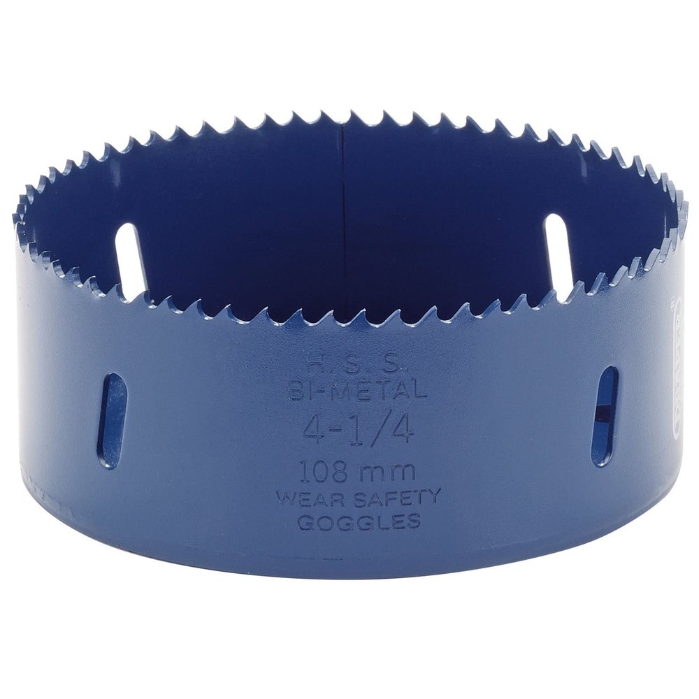 Draper 34771 Expert HSS Bi-Metal Hole Saw, 108 mm, Blue