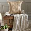 The HomeCentric Beige Jute Cords Decorative Pillow Cover, 16 x 16 in view 3