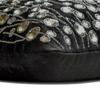 The HomeCentric Black Crystal Garden Euro Sham, 65 x 65 cm, Rhinestone Crystal, Silk, Contemporary Floral view 2