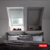 VELUX Original Blackout Blind for PK31 / P31 / 431, Orange, with Gray Side Rails view 4