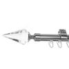BASIT Inside-Run Curtain Rod, Stainless Steel Look, 20 mm, Ceiling-Mount, 360 cm, Single Track, D50I view 1