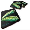 Caroline's Treasures mw1045fc Vegetables-Okra Gumbo Foam Coasters (4 Count), 3.5 in H x 3.5 in W, Multicolor view 1