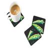 Caroline's Treasures mw1045fc Vegetables-Okra Gumbo Foam Coasters (4 Count), 3.5 in H x 3.5 in W, Multicolor view 2