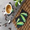 Caroline's Treasures mw1045fc Vegetables-Okra Gumbo Foam Coasters (4 Count), 3.5 in H x 3.5 in W, Multicolor view 3