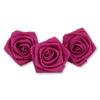 Satin Roses 6cm - Set of 3 - Burgundy view 1