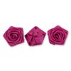 Satin Roses 6cm - Set of 3 - Burgundy view 2