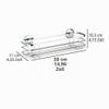 WENKO Turbo-Loc Maxi Shelf, Stainless Steel, Self-Adhesive, 38 x 10.5 x 11 cm view 4