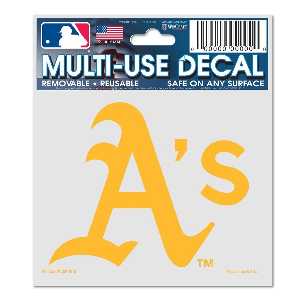 MLB Oakland A's 84476010 Multi-Purpose Sticker, 3 x 4 in