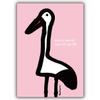 Kartenkaufrausch 1 Baby Card: Stork-Themed Card for the Birth of a Girl, “Hooray, Hooray! She’s Here!”, Beautiful Welcome Greeting Card for Mother and Child, Family, Friends & Colleagues view 1