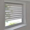 Easy-Shadow Vario Clip-Fit Double Roller Blind, 32 x 60 cm, White, Light-Filtering view 1